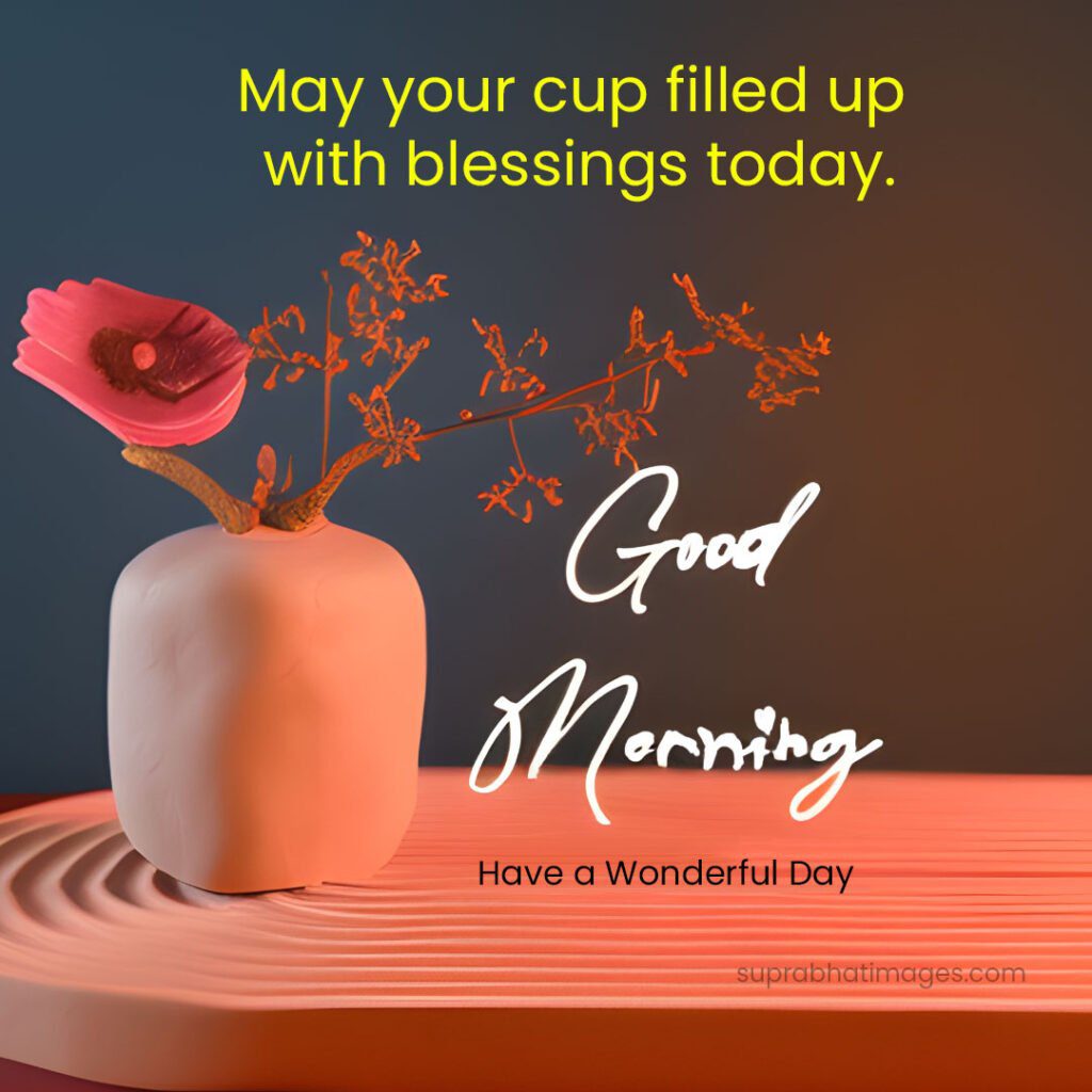 goold morning flower with flower pot Good Morning Flower Images