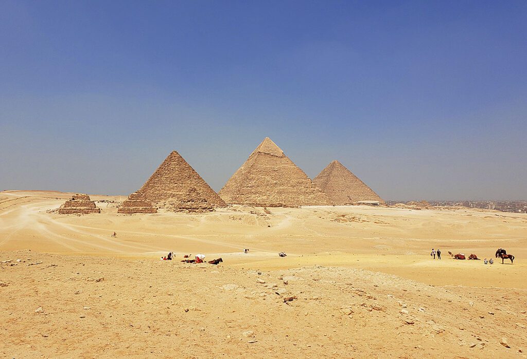 The Great Pyramid of Giza weighs about 6 million tons