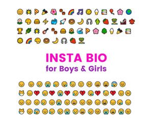 Insta bio For Girls with Sad emoji & Heart emoji